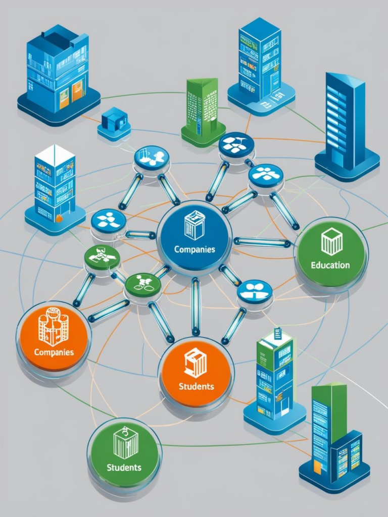 digital environment in which interaction and knowledge exchange take place.